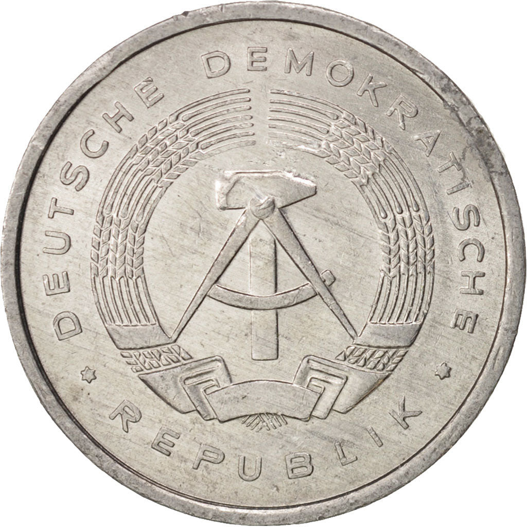 Coin, GERMAN-DEMOCRATIC REPUBLIC, 5 Pfennig, 1989, Berlin, MS(60-62), Aluminum