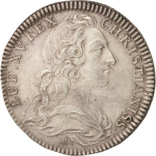 France, Jeton, Royal, Chambre aux Deniers, Louis XV, 1743, TTB, Argent