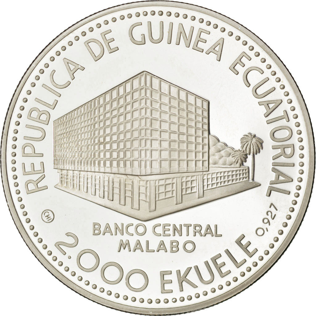 Münze, Equatorial Guinea, 2000 Ekuele, 1979, STGL, Silber, KM:37
