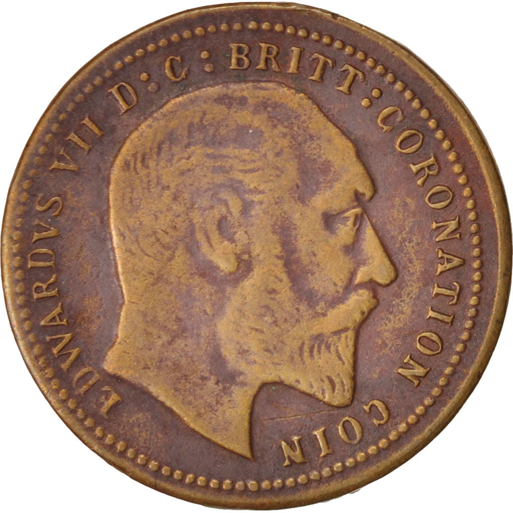 Grande-Bretagne, Jeton, Edward VII Coronation, XIX Century, TTB, Cuivre