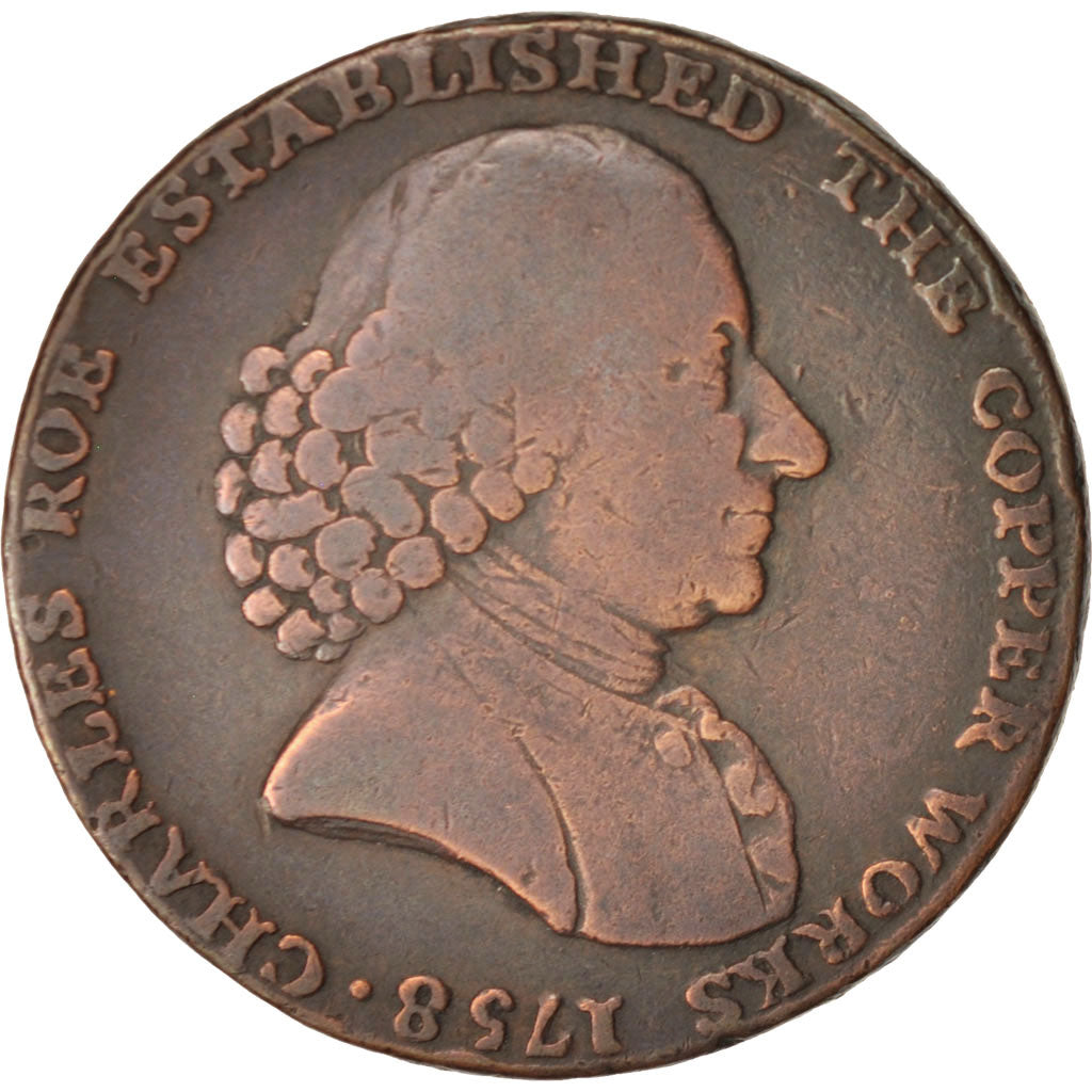 Gran Bretaña, Token, Macclesfield halfpenny, 1792, MBC+, Cobre