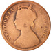 INDIA-BRITISH, Victoria, 1/4 Anna, 1894, VF(20-25), Copper, KM:486