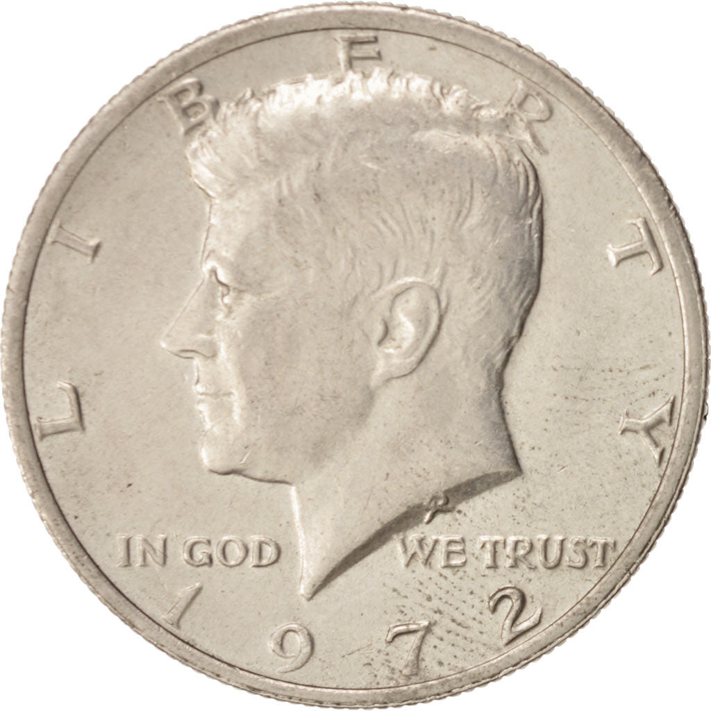 Coin, United States, Kennedy Half Dollar, Half Dollar, 1972, U.S. Mint