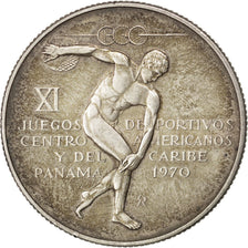 Coin, Panama, 5 Balboas, 1970, MS(65-70), Silver, KM:28