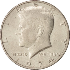Coin, United States, Kennedy Half Dollar, Half Dollar, 1974, U.S. Mint
