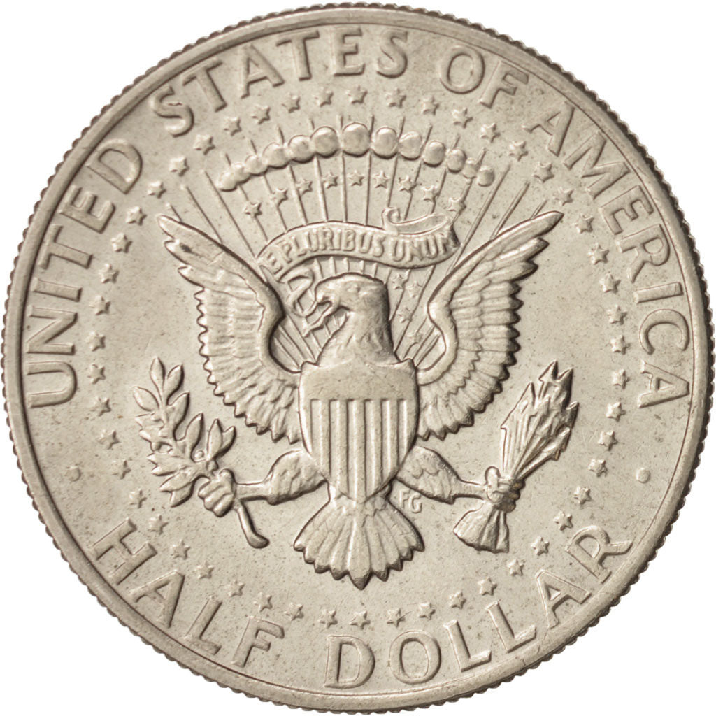 Coin, United States, Kennedy Half Dollar, Half Dollar, 1974, U.S. Mint