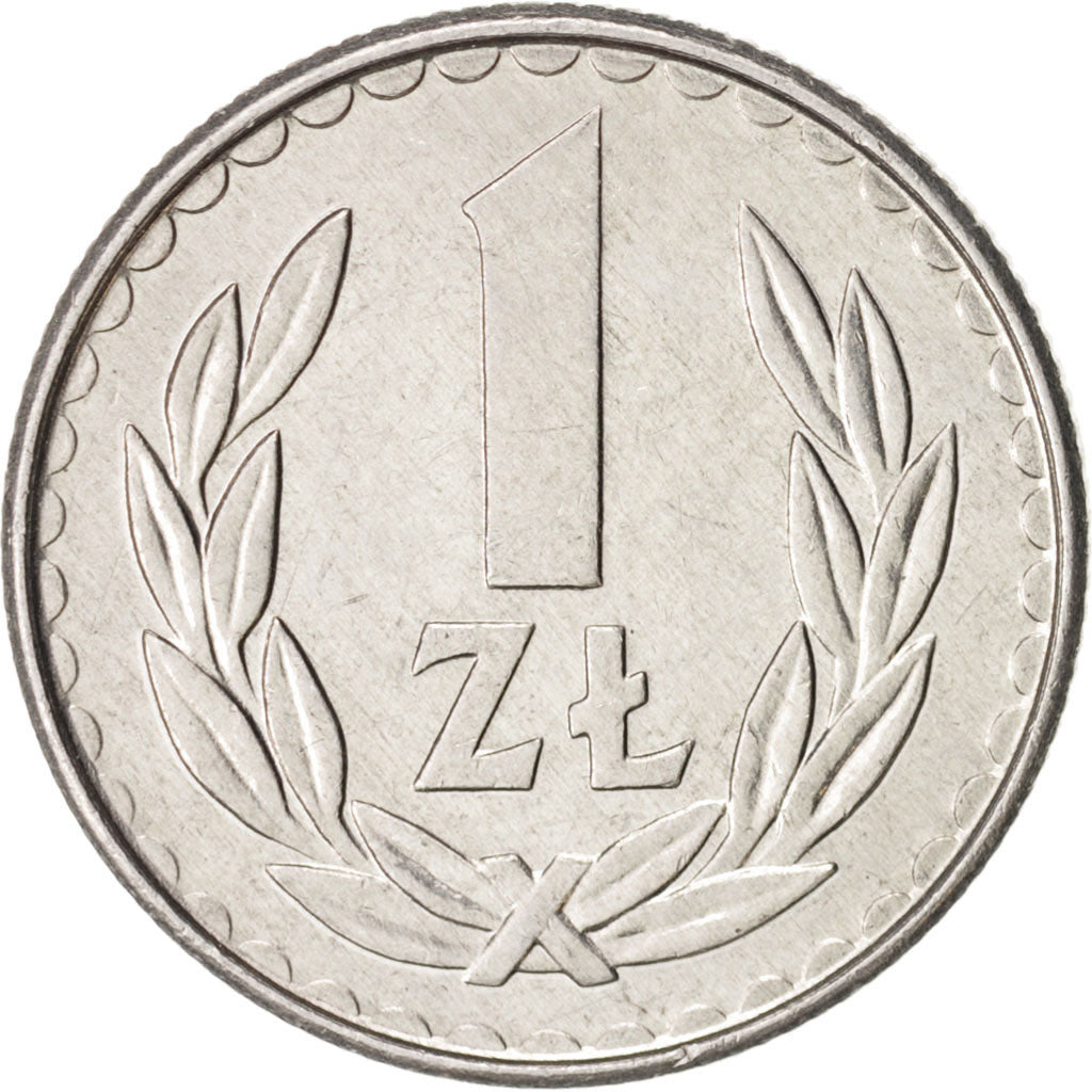 Coin, Poland, Zloty, 1987, Warsaw, MS(63), Aluminum, KM:49.2