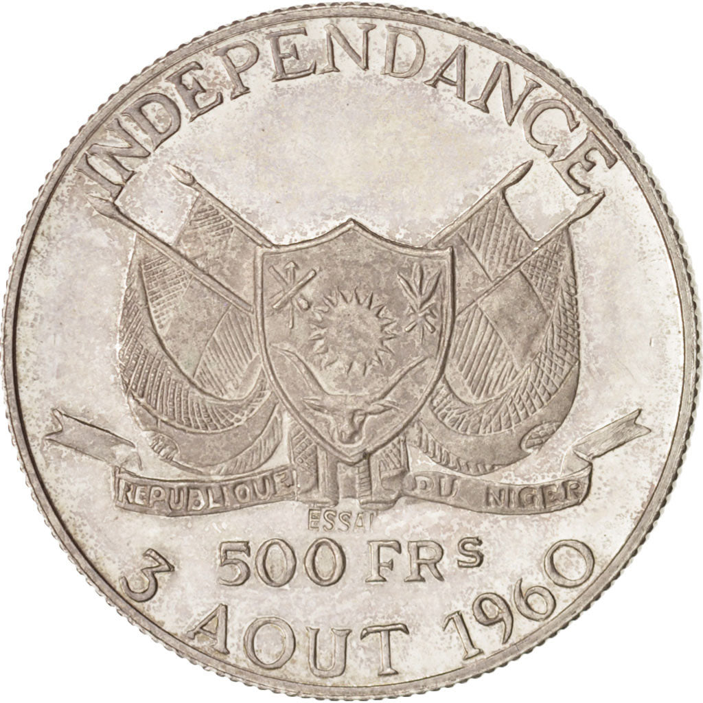 Niger, 500 Francs, 1960, SPL, Argento, KM:5