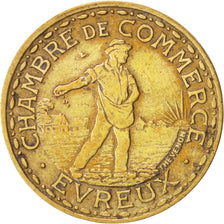 Moneda, Francia, 1 Franc, 1922, MBC+, Latón, Elie:10.4