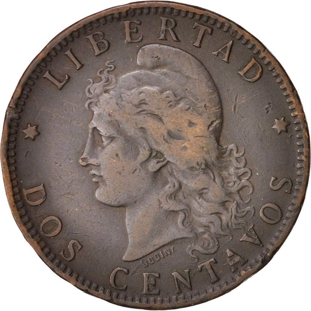 Argentina, 2 Centavos, 1891, BB, Bronzo, KM:33