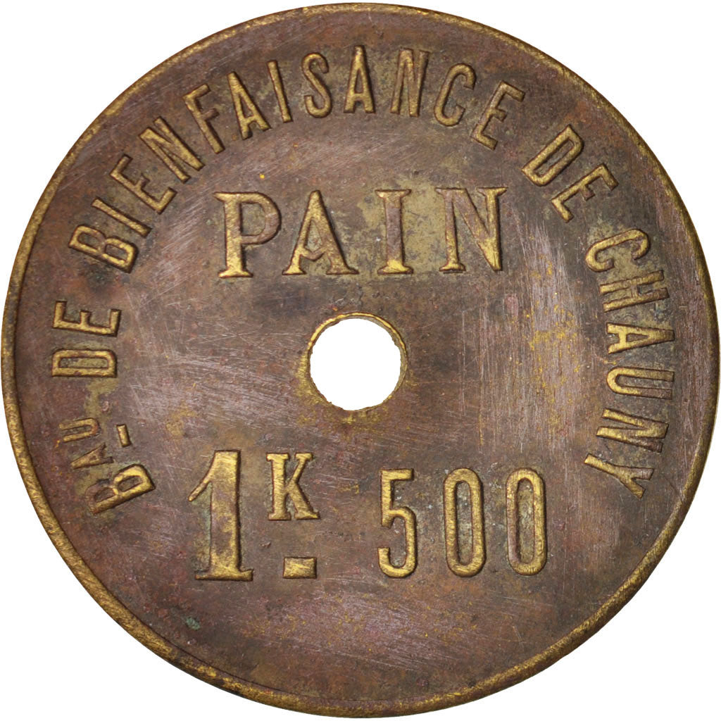 Coin, France, 1,5 Kilo, AU(50-53), Brass