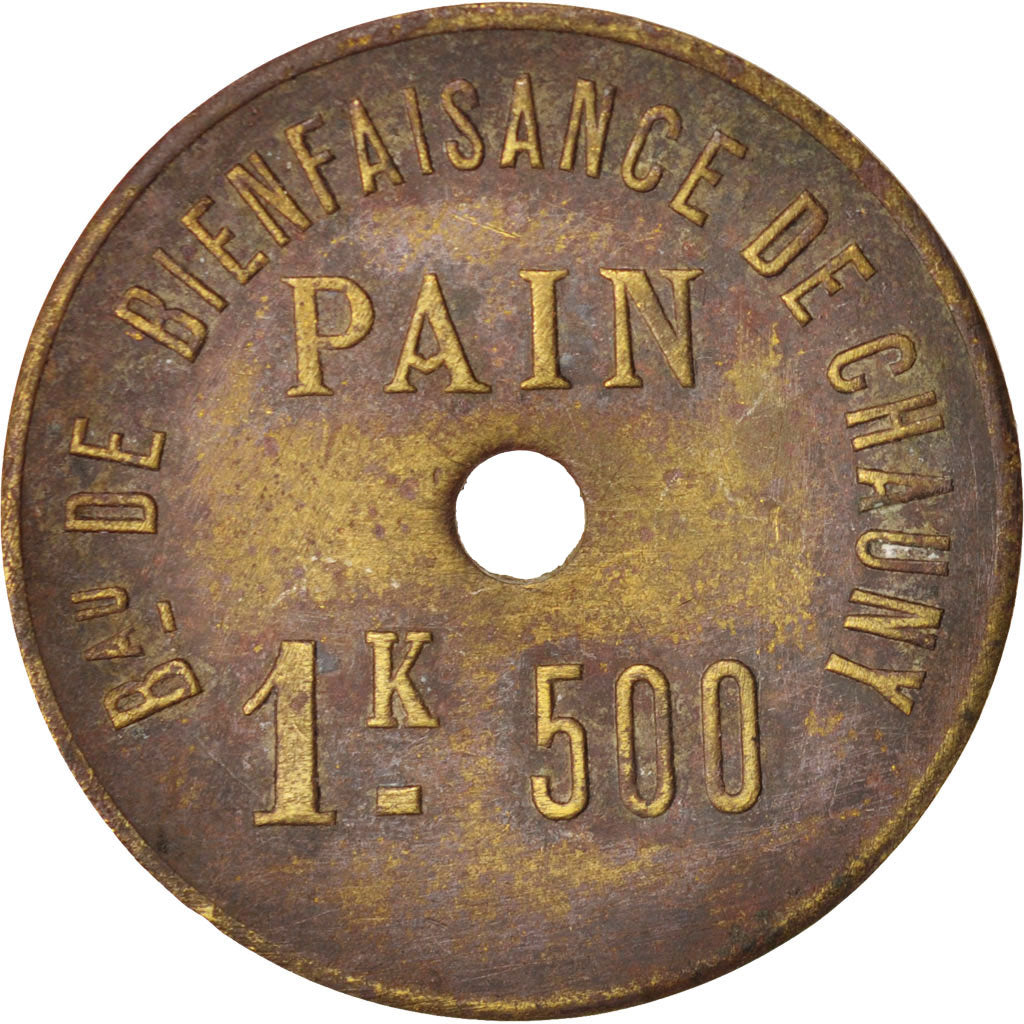 Coin, France, 1,5 Kilo, AU(50-53), Brass