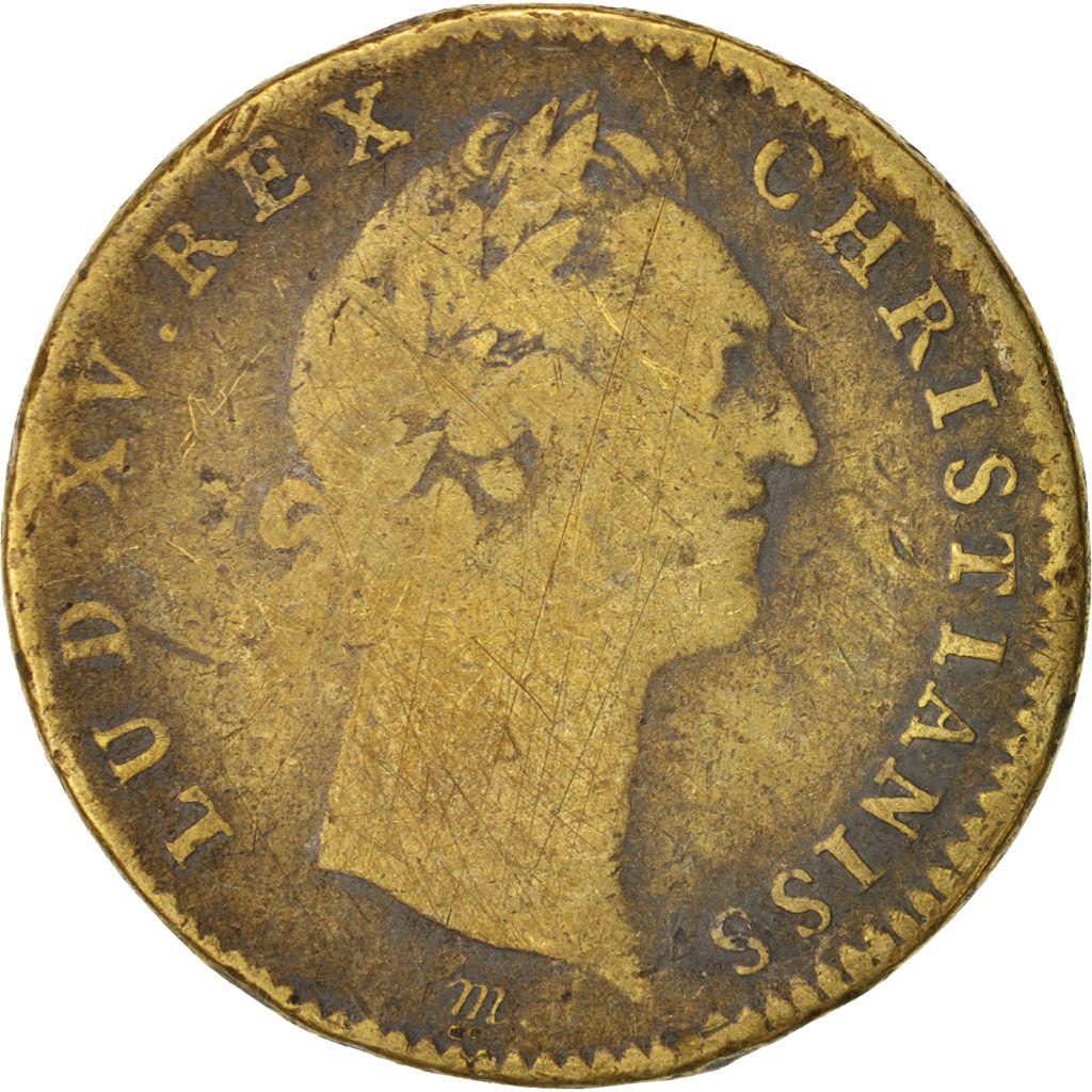 France, Token, Royal, États d'Artois, Louis XV, VF(20-25), Brass