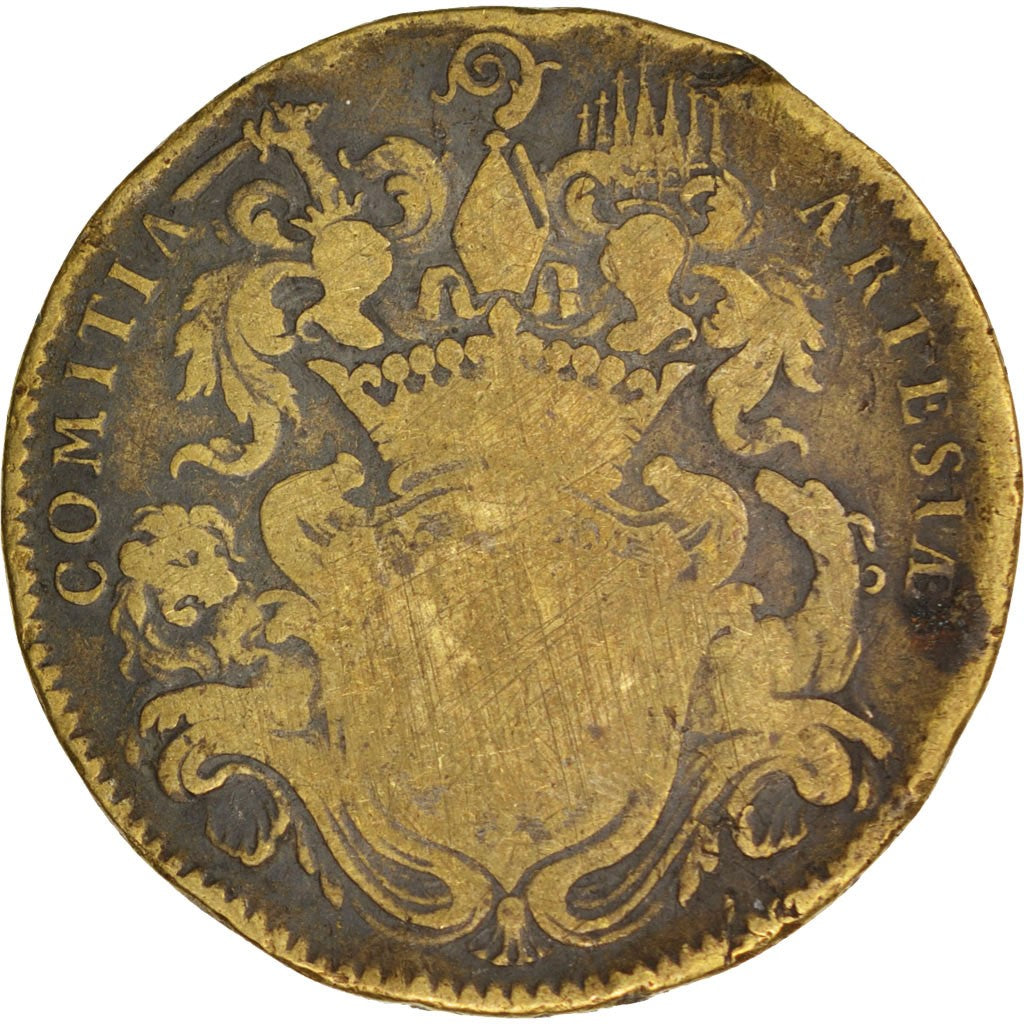 France, Token, Royal, États d'Artois, Louis XV, VF(20-25), Brass