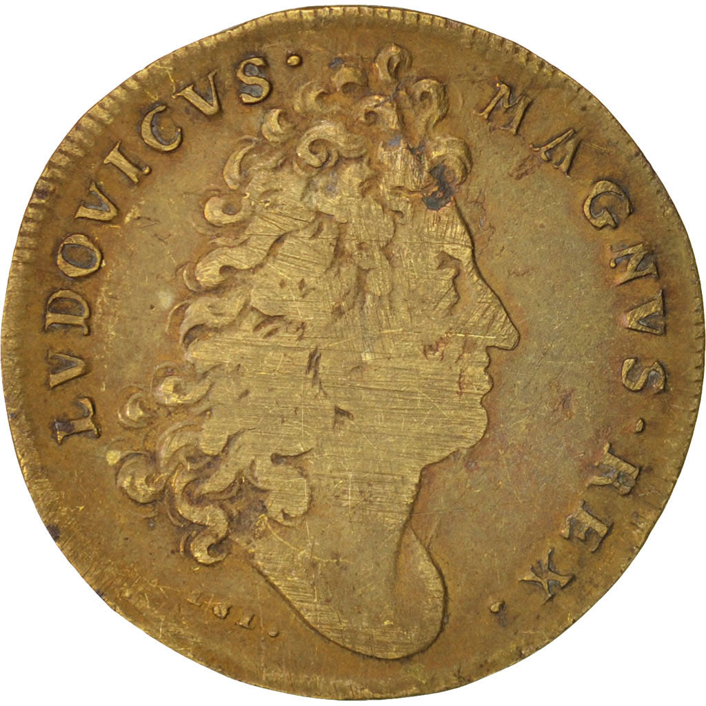 Frankreich, Token, Royal, Bâtiments du Roi, Louis XIV, SS, Messing
