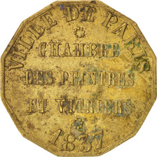 France, Token, Ville de Paris, Chambre des Peintres et Vitriers, 1837