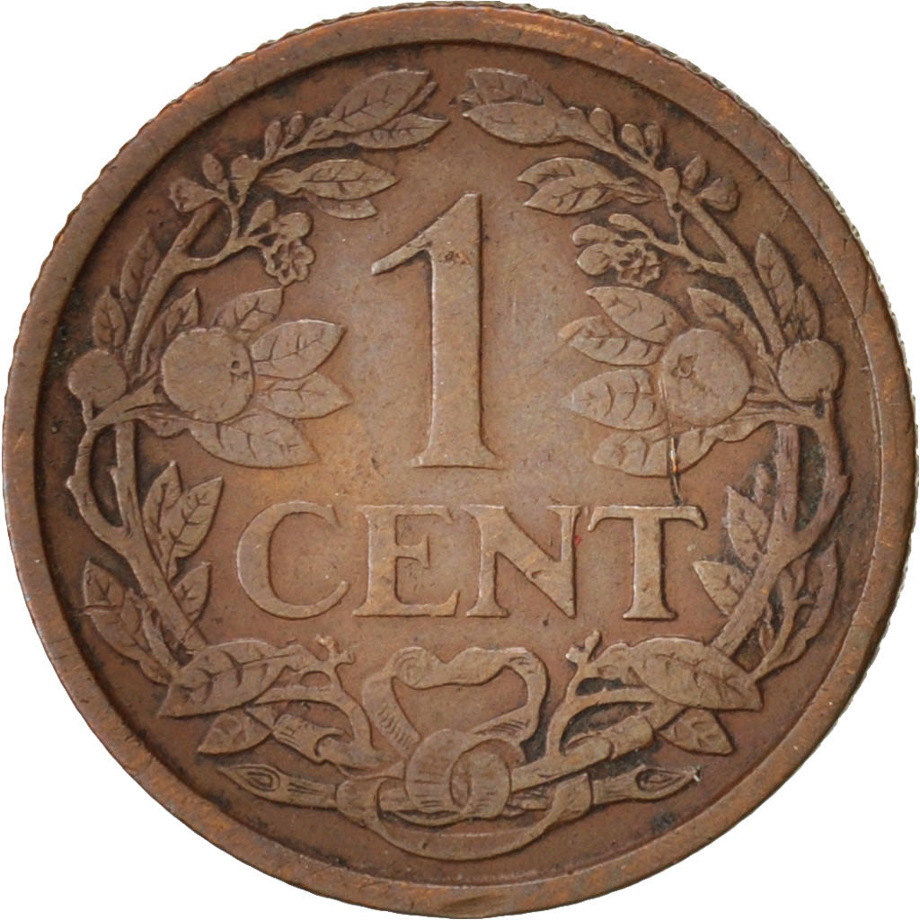 Coin, Netherlands, Wilhelmina I, Cent, 1914, EF(40-45), Bronze, KM:152