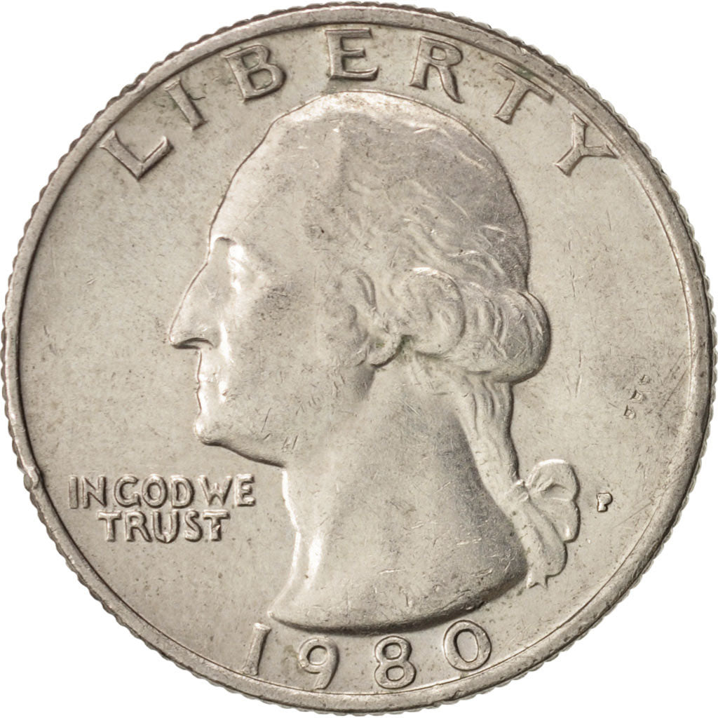 Monnaie, États-Unis, Washington Quarter, Quarter, 1980, U.S. Mint
