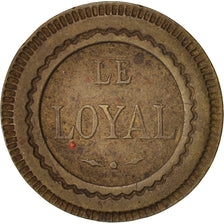 France, Le Loyal, 20 Centimes, XXth Century, AU(50-53), Copper