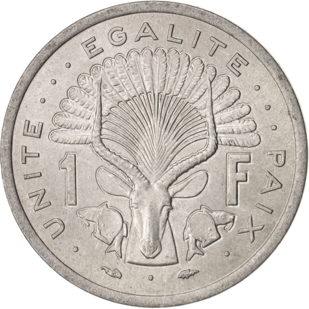 Monnaie, Djibouti, Franc, 1977, Paris, SUP, Aluminium, KM:20