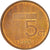 Moneda, Países Bajos, Beatrix, 5 Cents, 1998, EBC, Bronce, KM:202