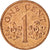 Coin, Singapore, Cent, 2001, Singapore Mint, AU(50-53), Copper Plated Zinc