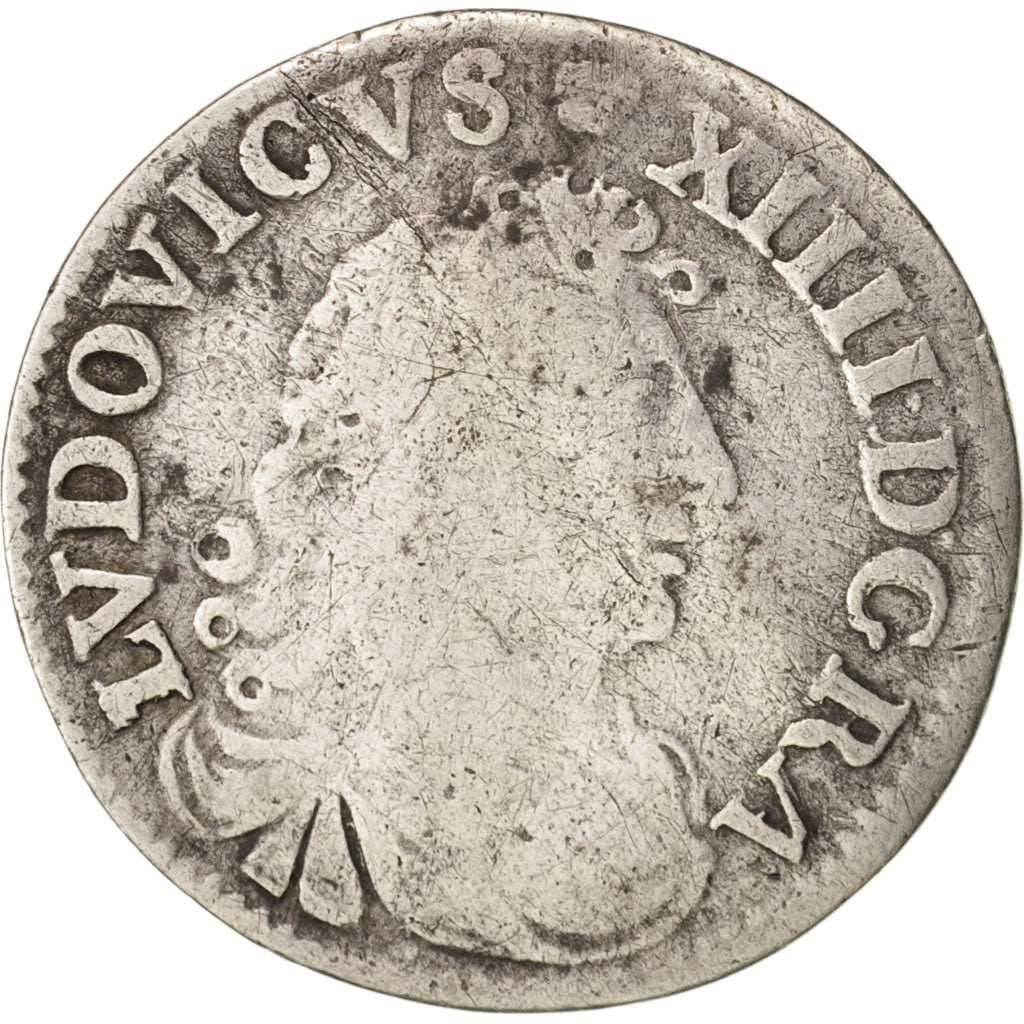 France, Louis XIV, 4 Sols dits « des Traitants », 4 Sols, 1676, Lyon