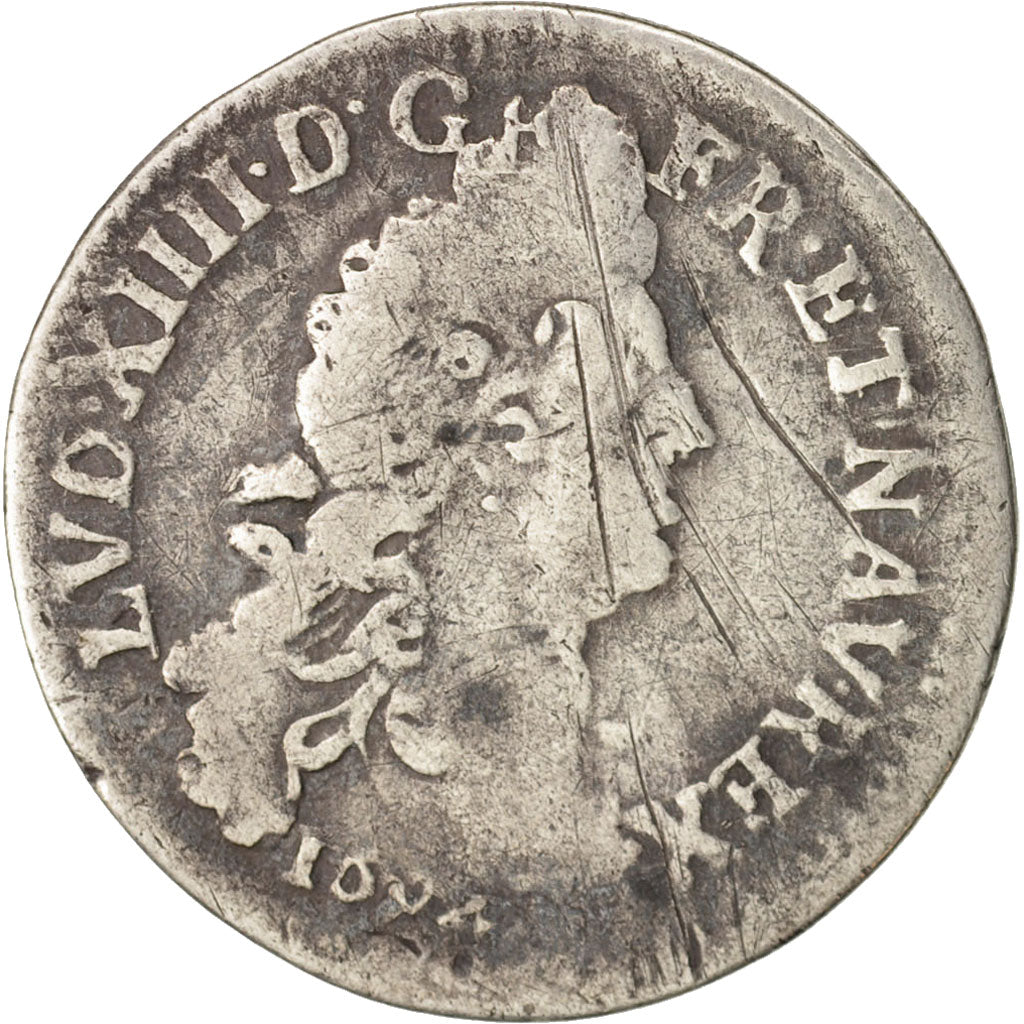 Munten, Frankrijk, Louis XIV, 4 Sols aux 2 L, 4 Sols 2 Deniers, 1694, Bayonne