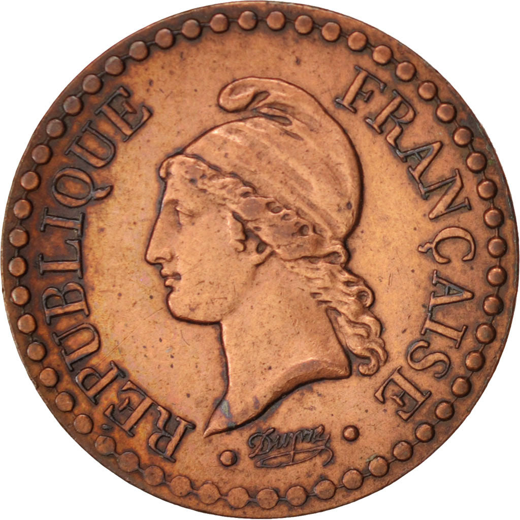 France, Dupré, Centime, 1849, Paris, AU(50-53), Bronze, KM:754, Gadoury:84