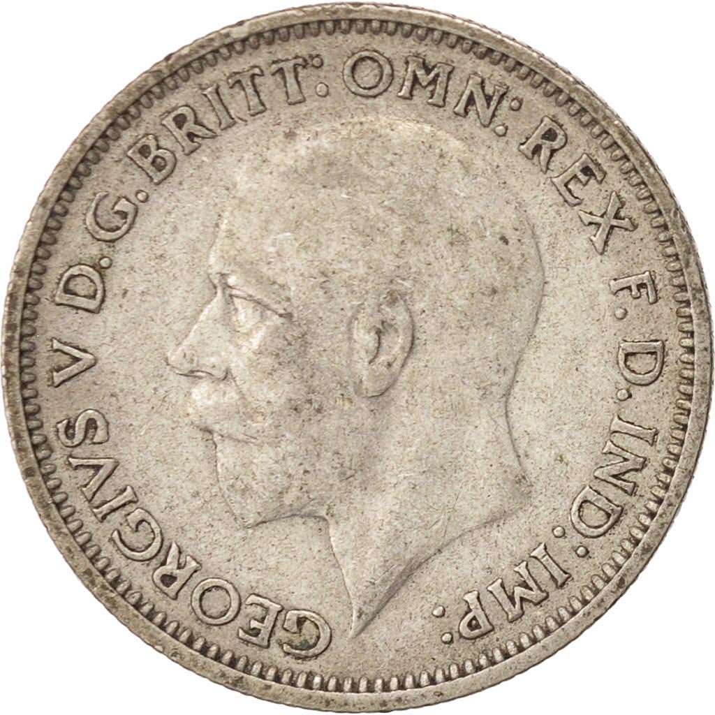 Moneta, Gran Bretagna, George V, 6 Pence, 1936, BB, Argento, KM:832