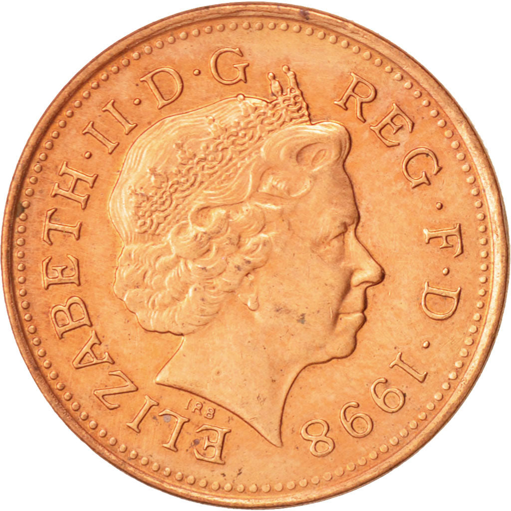 Coin, Great Britain, Elizabeth II, Penny, 1998, British Royal Mint, AU(50-53)
