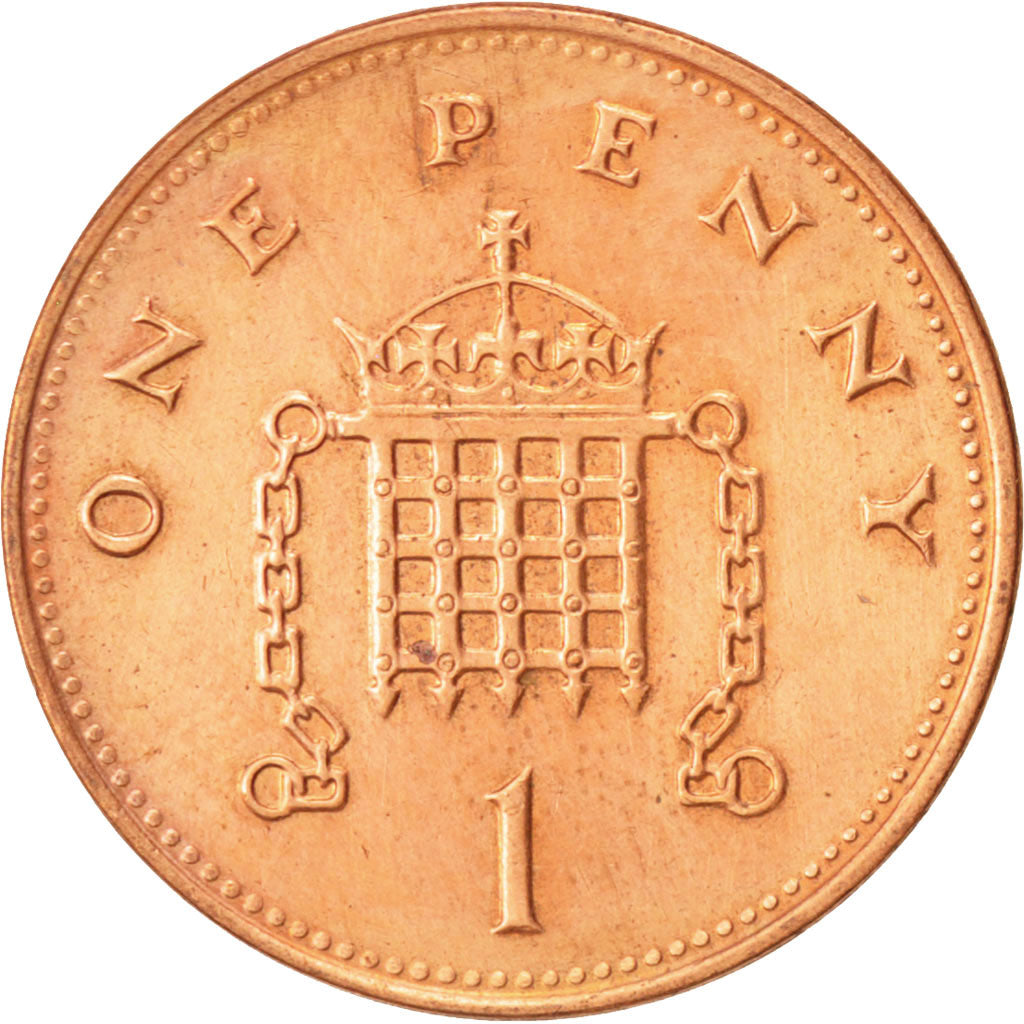 Coin, Great Britain, Elizabeth II, Penny, 1998, British Royal Mint, AU(50-53)