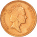 Great Britain, Elizabeth II, Penny, 1987, British Royal Mint, AU(50-53), Silver
