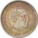 Monnaie, Espagne, Caudillo and regent, 5 Pesetas, 1957, SUP, Copper-nickel