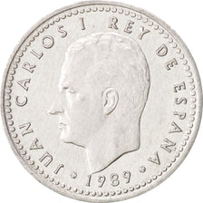 Moneda, España, Juan Carlos I, Peseta, 1989, EBC+, Aluminio, KM:821