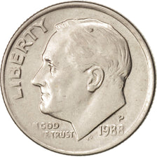 Münze, Vereinigte Staaten, Roosevelt Dime, Dime, 1988, U.S. Mint, Philadelphia