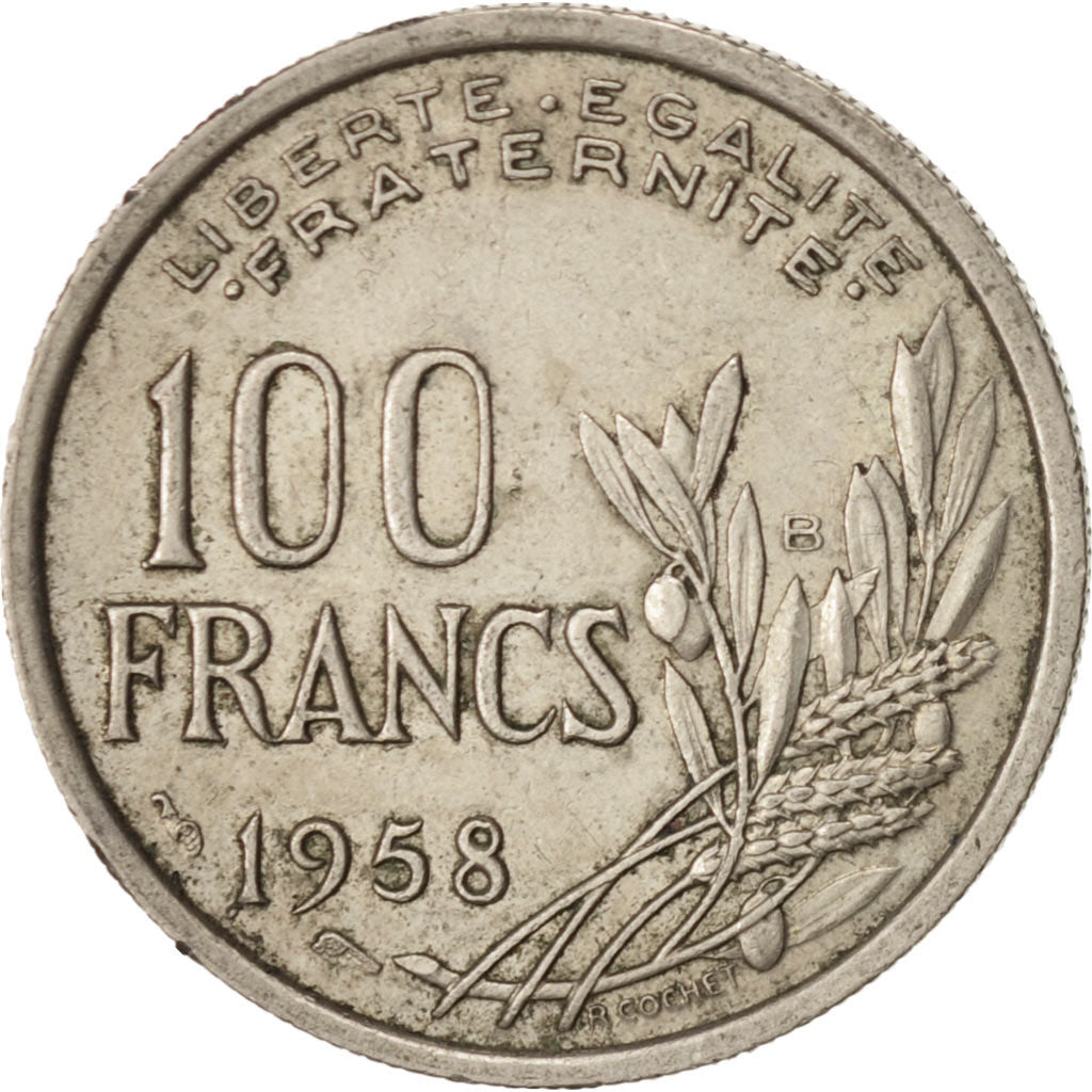 Coin, France, Cochet, 100 Francs, 1958, Beaumont - Le Roger, AU(50-53)