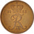 Coin, Denmark, Frederik IX, 5 Öre, 1963, Copenhagen, EF(40-45), Zinc, KM:843.2
