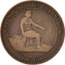 Coin, Spain, Provisional Government, 5 Centimos, 1870, VF(20-25), Copper, KM:662