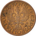 Poland, Grosz, 1937, Warsaw, AU(50-53), Bronze, KM:8a