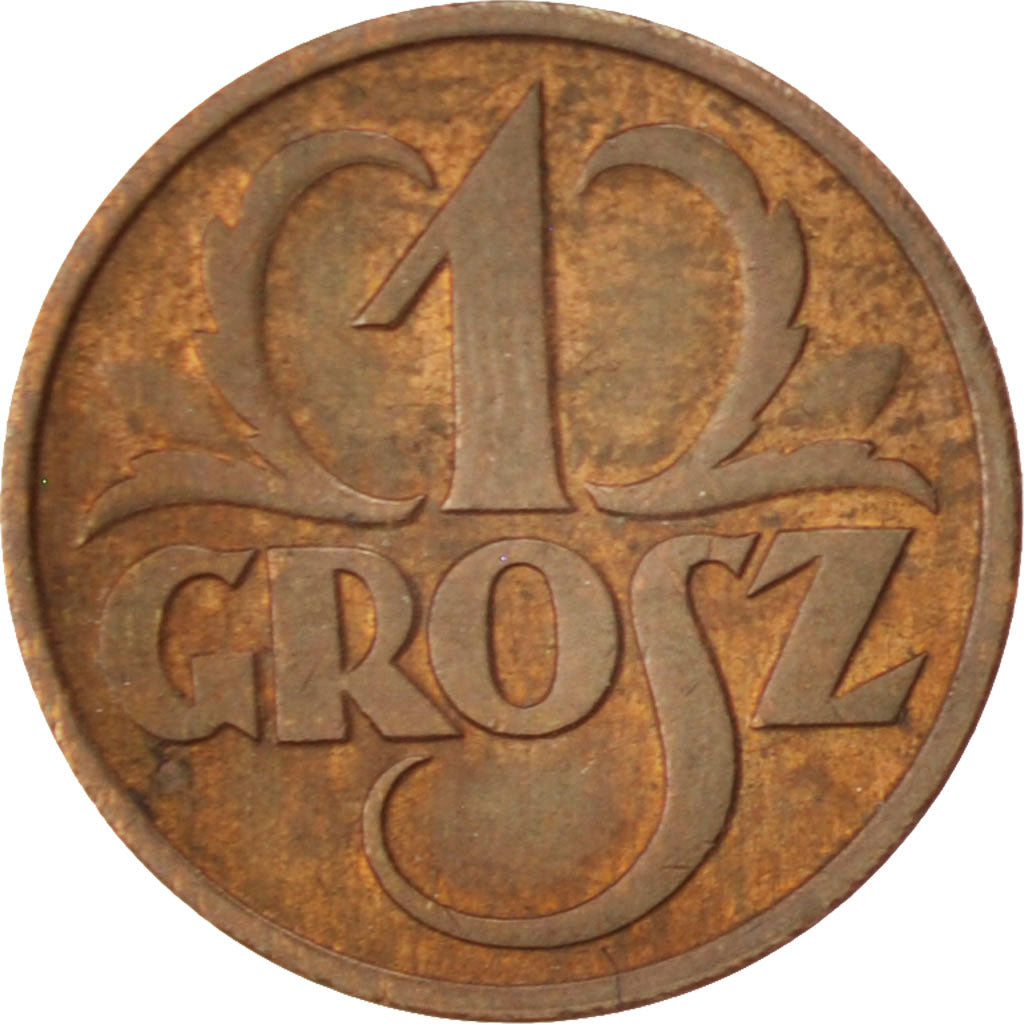 Poland, Grosz, 1937, Warsaw, AU(50-53), Bronze, KM:8a