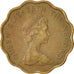 Moneta, Hong Kong, Elizabeth II, 20 Cents, 1978, BB+, Nichel-ottone, KM:36
