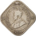 INDIA-BRITISH, George V, 2 Annas, 1925, VF(30-35), Copper-nickel, KM:516