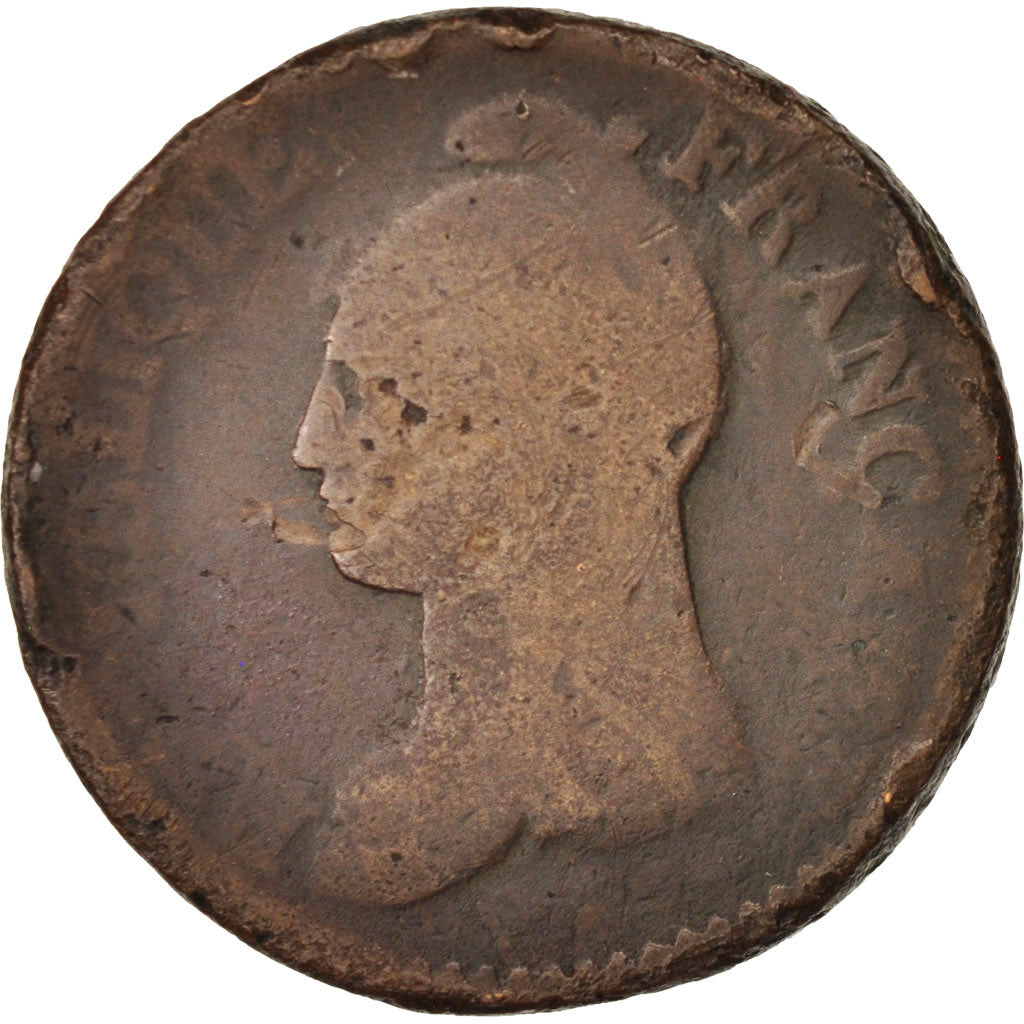 France, Dupré, Decime, 1799, Limoges, G(4-6), Bronze, KM:644.7, Gadoury:187a