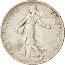 Coin, France, Semeuse, 50 Centimes, 1916, Paris, AU(50-53), Silver, KM:854