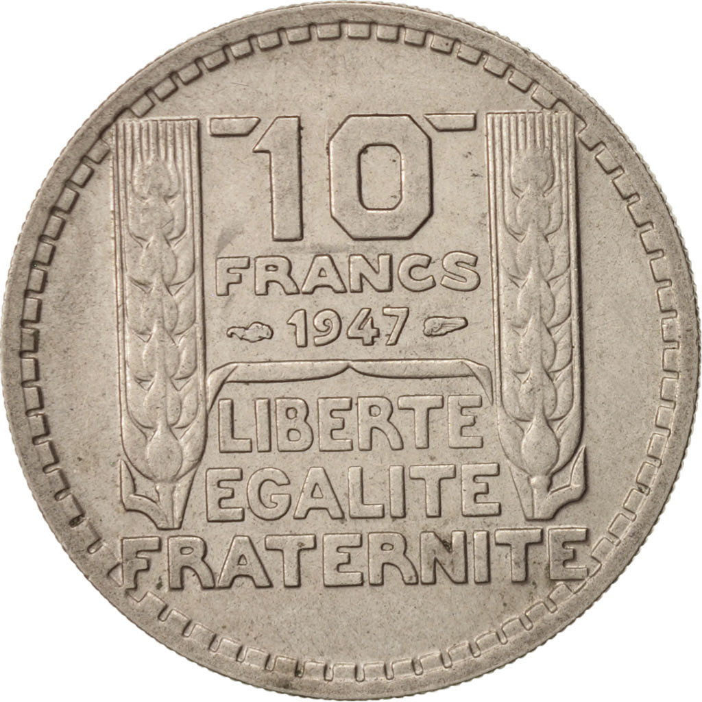Munten, Frankrijk, Turin, 10 Francs, 1947, Paris, ZF+, Copper-nickel, KM:908.1