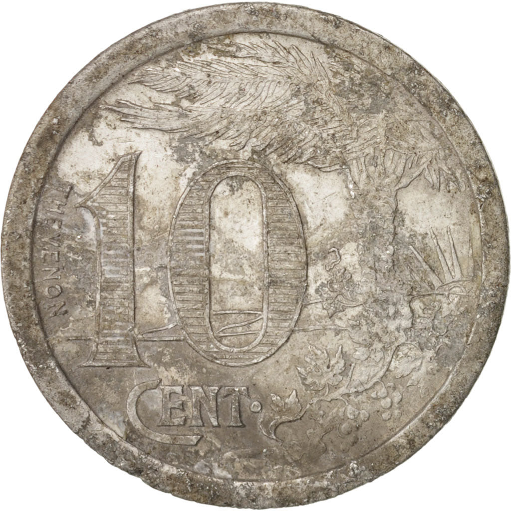 Algeria, Chambre de Commerce, Oran, 10 Centimes, 1921, VF(20-25), Aluminium, 26