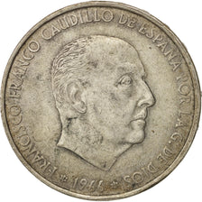 Coin, Spain, Caudillo and regent, 100 Pesetas, 1966, AU(50-53), Silver, KM:797