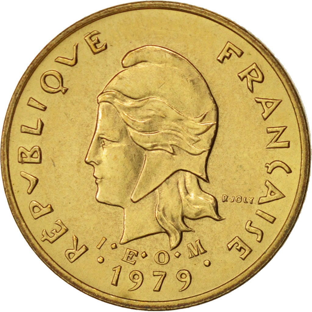 Coin, French Polynesia, Semeuse, Franc, 1979, Paris, AU(50-53), Aluminum, KM:11