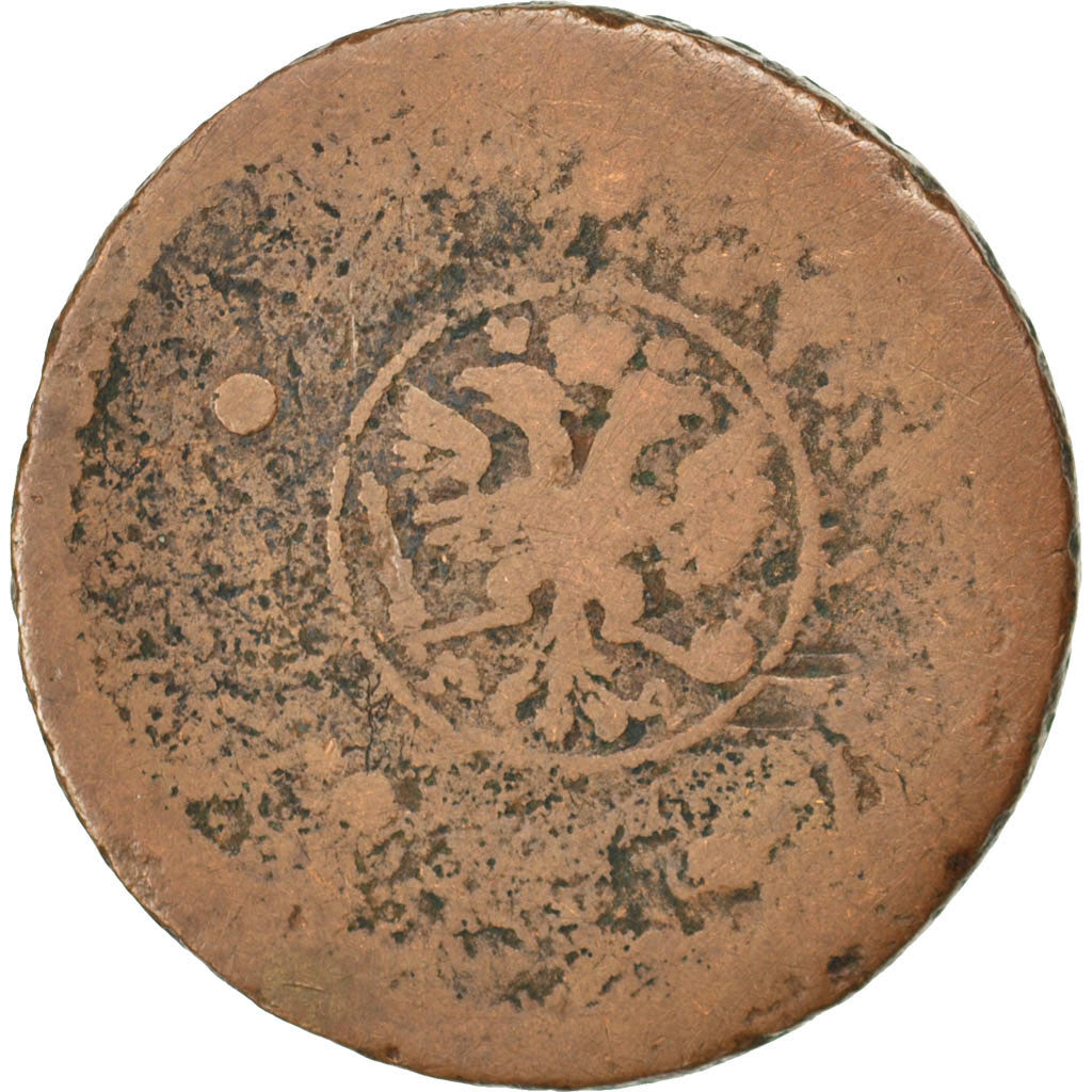 Coin, Russia, 5 Kopeks, 1726, Moscow, VF(30-35), Copper, KM:165